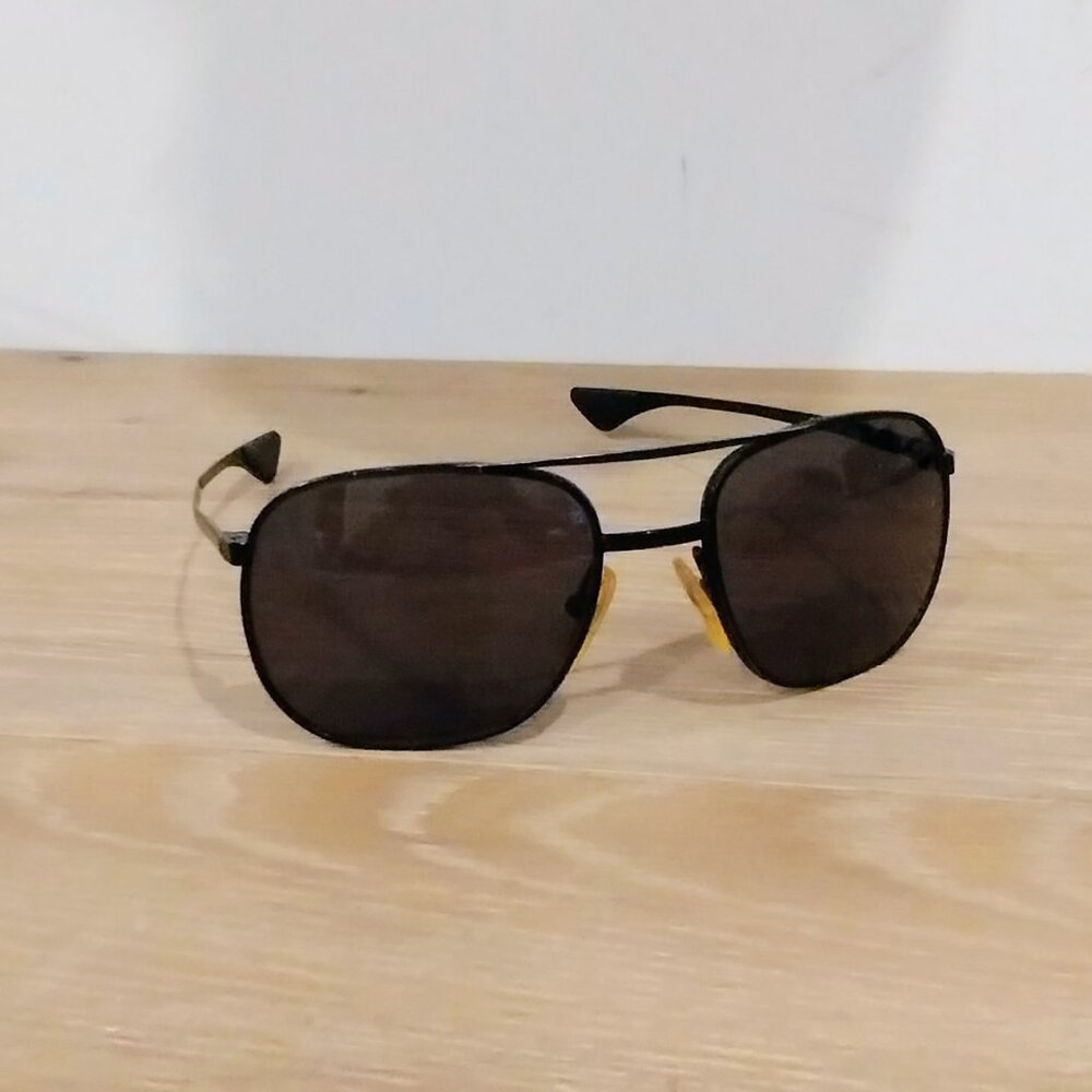 Vintage ArtCraft Matte Black Aviator USAF Sunglasses Frames